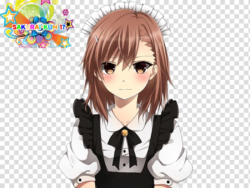 Mikoto Misaka Kuroko Shirai Accelerator A Certain Magical Index Maid, maid transparent background PNG clipart
