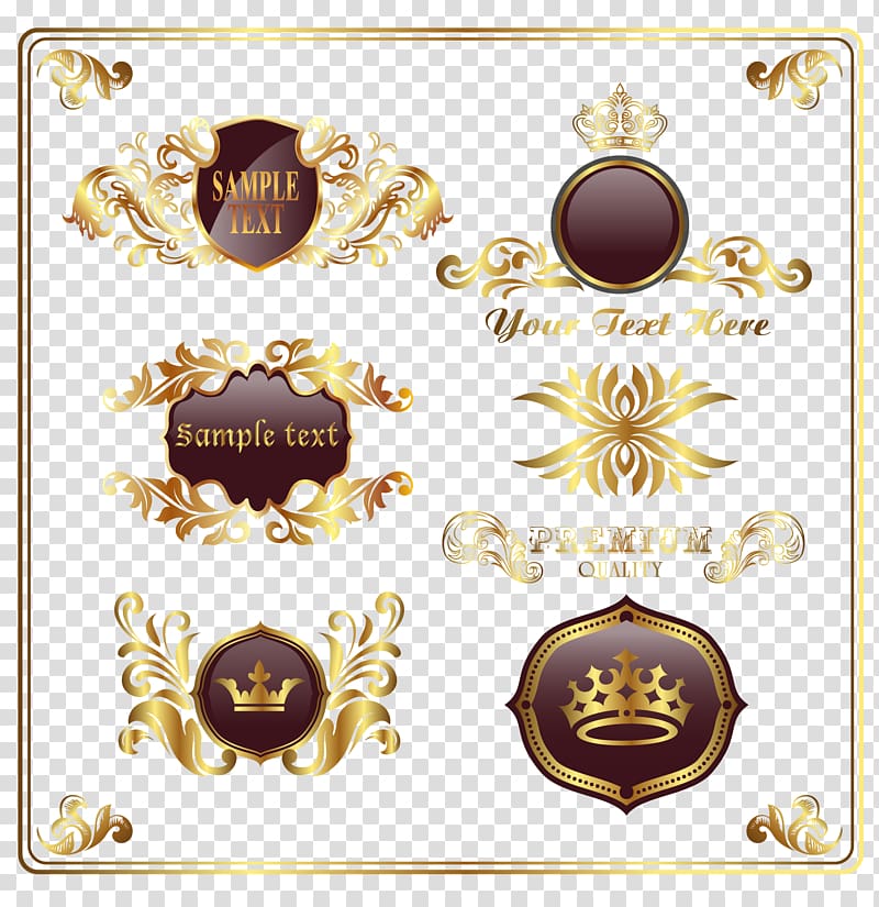 brown crown illustration, Logo , Crown decoration transparent background PNG clipart