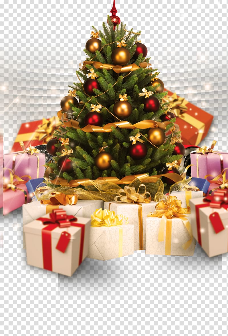 Ded Moroz Snegurochka New Year tree Holiday, Christmas tree transparent background PNG clipart