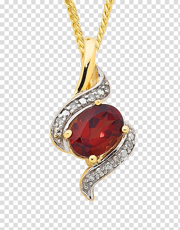 Ruby Locket Body Jewellery Amber, diamond set transparent background PNG clipart