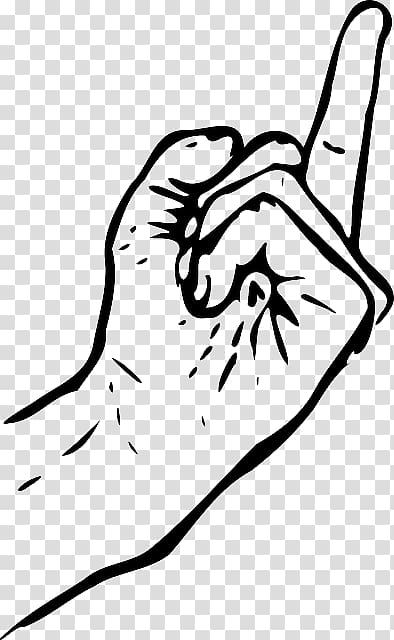 Middle finger Digit Illustration, Middle Finger Drawing transparent background PNG clipart