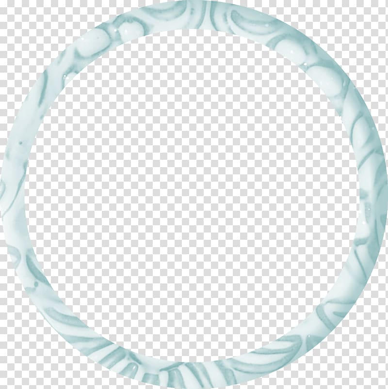 teal and white damask bangle illustration against blue background, Circle frame , Round frame transparent background PNG clipart
