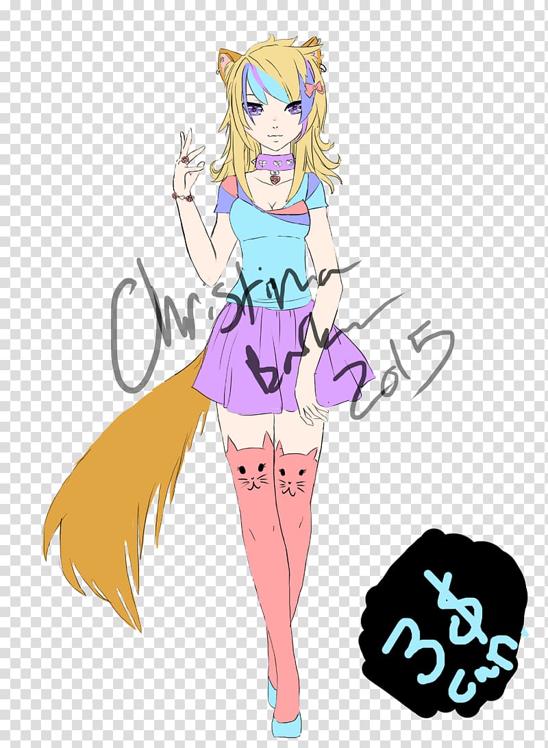 Mangaka Human hair color Costume , CAT GIRL transparent background PNG clipart