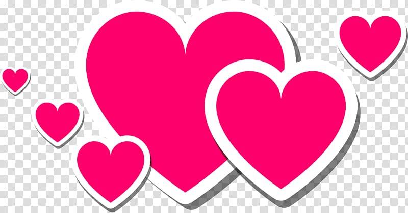 Heart-shaped elements transparent background PNG clipart