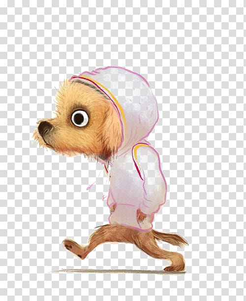Drawing Illustrator Watercolor painting Illustration, Puppy anthropomorphic transparent background PNG clipart