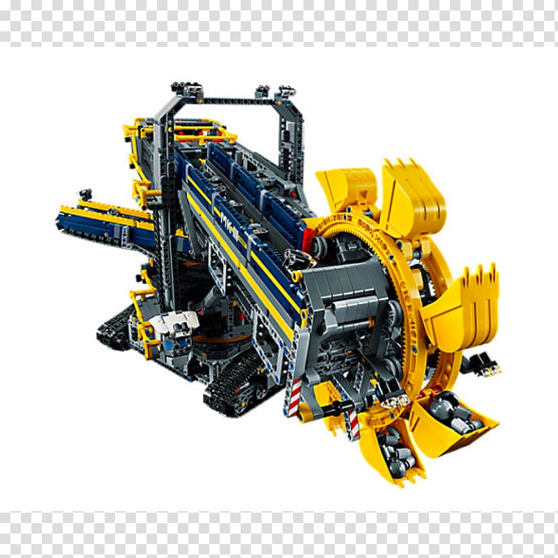 Bucket-wheel excavator Lego Technic, excavator transparent background PNG clipart