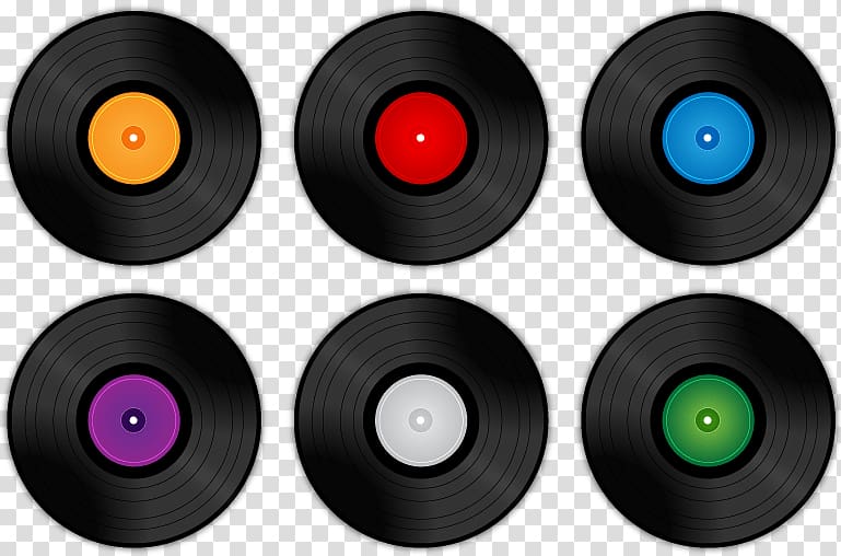 vinyl disk template, Vinyl Record Collection transparent background PNG clipart