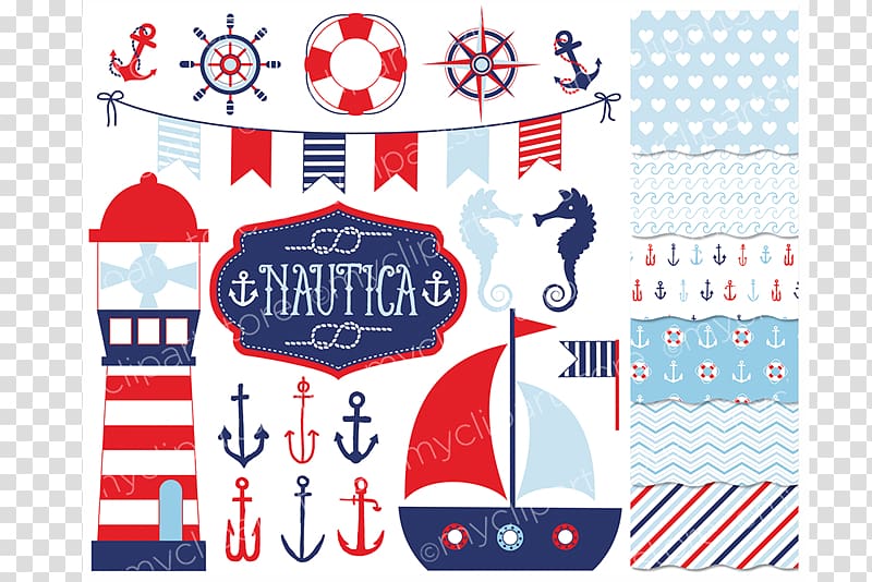 Baby shower Nautica Sailor Seamanship, party transparent background PNG clipart