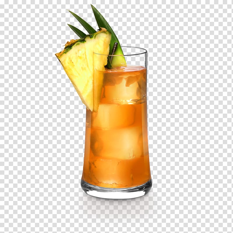 Mai Tai Cocktail garnish Harvey Wallbanger Sex on the Beach Sea Breeze, pineapple juice glass transparent background PNG clipart