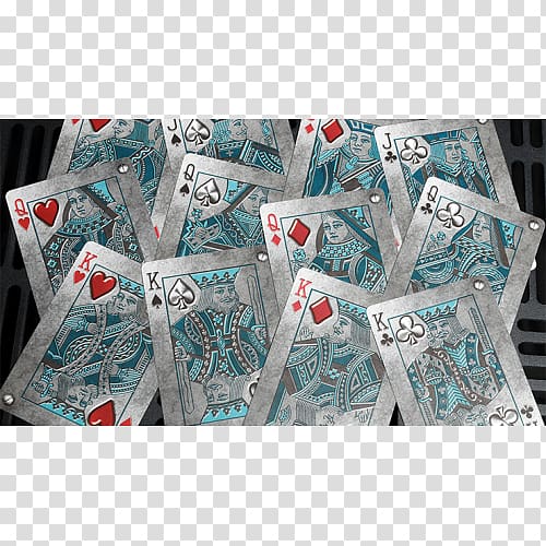 Playing card Bicycle Blue Heavy metal Textile, Playing Card back transparent background PNG clipart