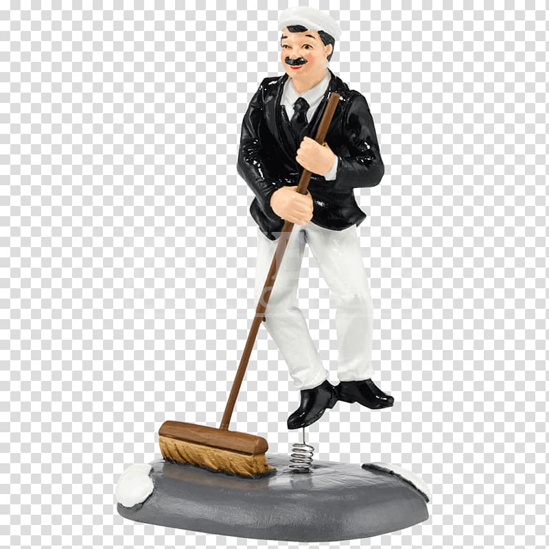 Figurine Department 56 Street sweeper Profession, Street sweeper transparent background PNG clipart