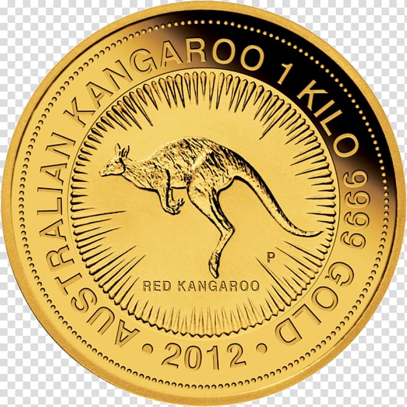 Perth Mint Gold coin Bullion coin Australian Gold Nugget, Coin transparent background PNG clipart