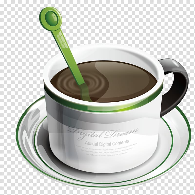 Coffee Espresso Tea Cafe Spoon, drink tea cup transparent background PNG clipart