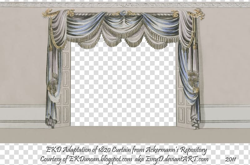 Window treatment Regency era Window Blinds & Shades Curtain, curtains transparent background PNG clipart