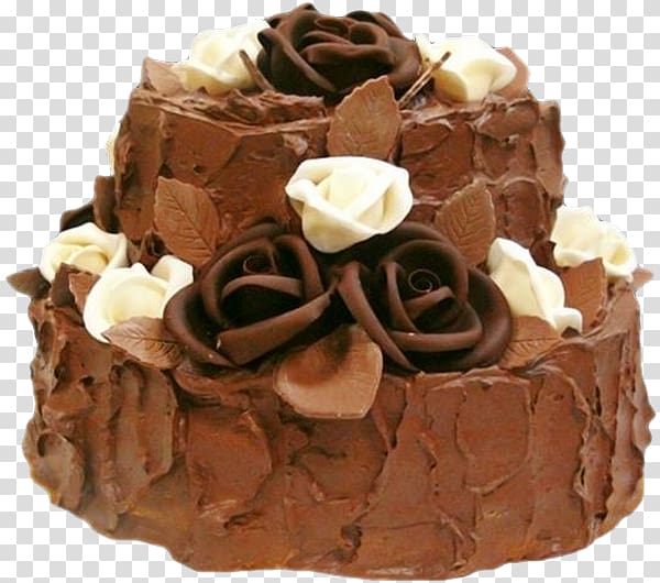 Chocolate cake Fudge Ganache Petit four Sachertorte, chocolate cake transparent background PNG clipart