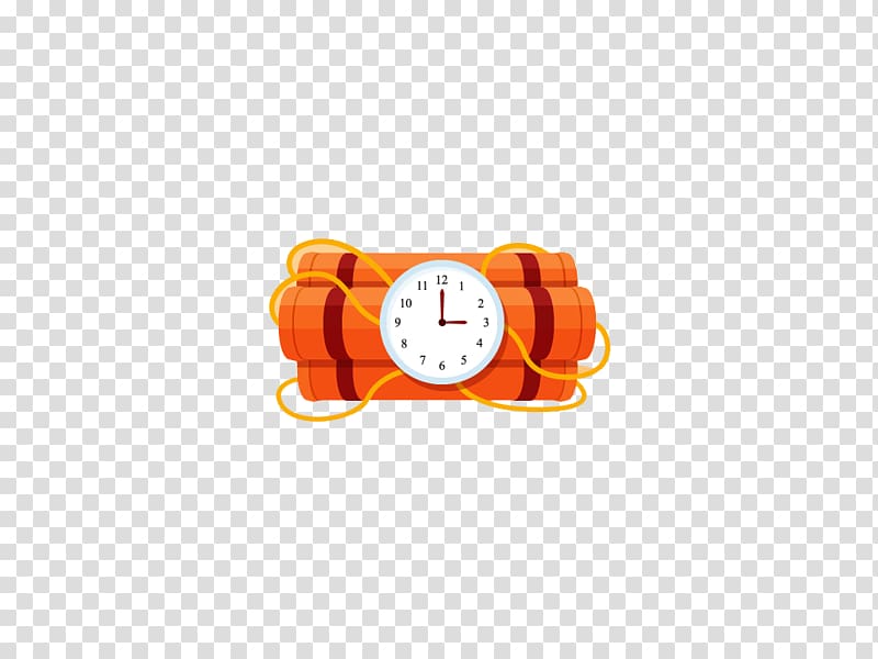 Time bomb Icon, Flat time bomb cartoon transparent background PNG clipart