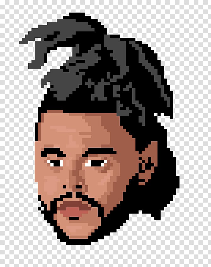 The Weeknd Pixel art, mix transparent background PNG clipart