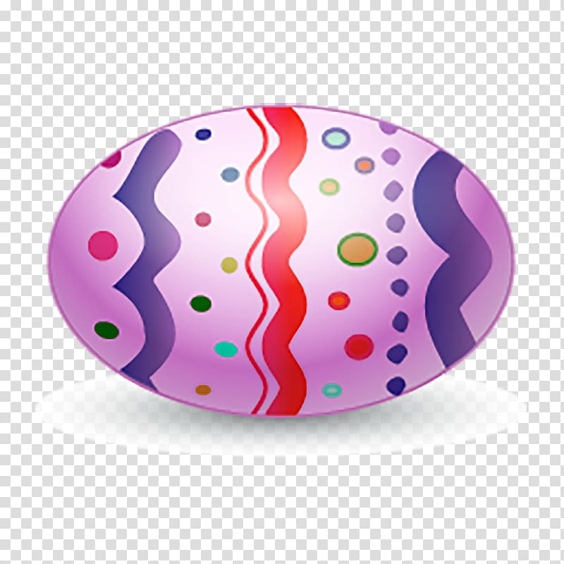 Easter Bunny Easter egg Icon, Purple pattern eggs transparent background PNG clipart