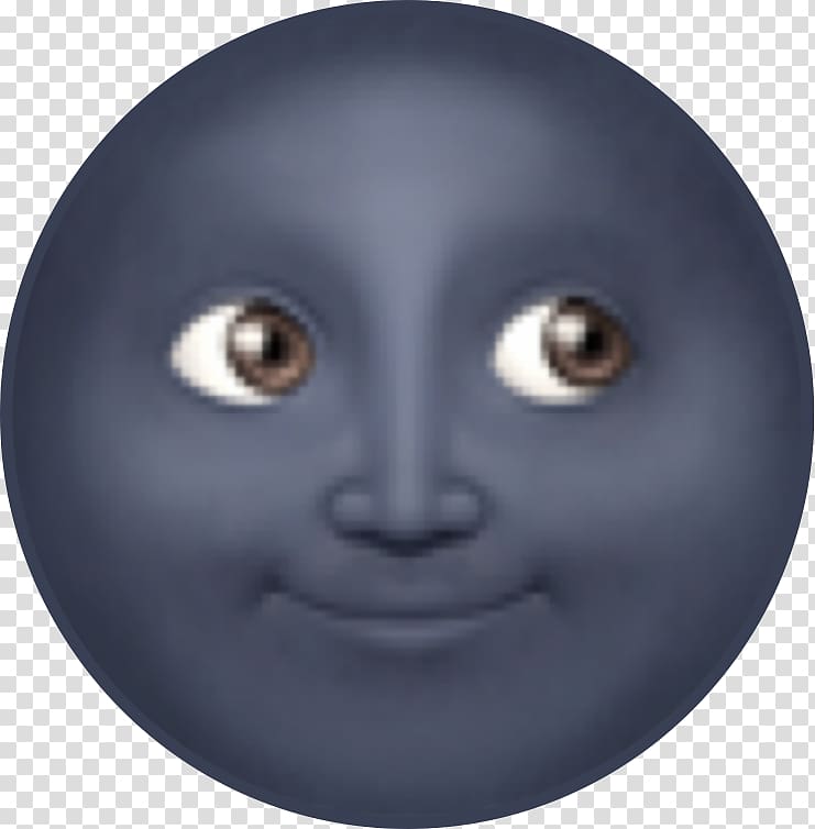 Emoji Black moon Lunar phase Full moon, Emoji transparent background PNG clipart