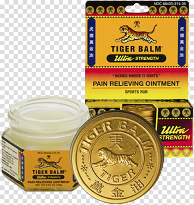 Tiger Balm Liniment Topical medication Ache Physical strength, others transparent background PNG clipart