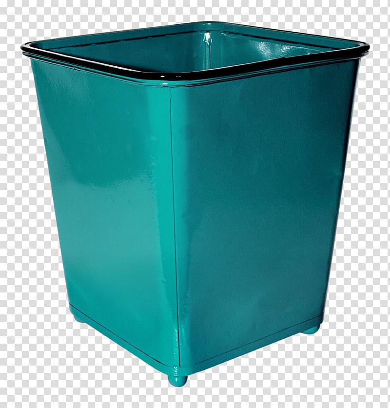 Turquoise Cobalt blue Teal Plastic, trash can transparent background PNG clipart