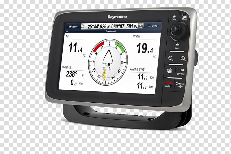 GPS Navigation Systems Raymarine plc Multi-function display Chartplotter Marine Electronics, c-hr transparent background PNG clipart
