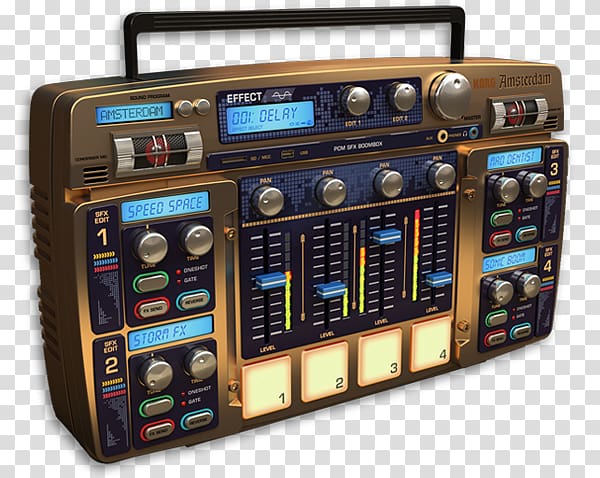 KORG Gadget Sound Synthesizers Drum machine Music, Boom Box transparent background PNG clipart