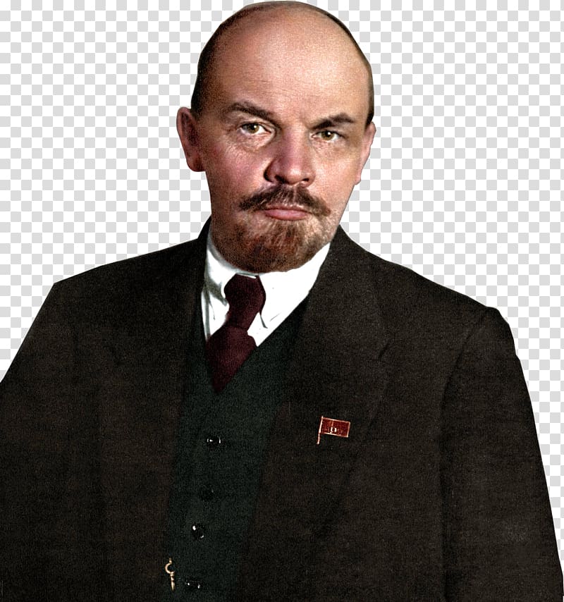 man in black formal coat, Vladimir Lenin Lenin\'s Mausoleum Russian Revolution Soviet Union Russian Provisional Government, Lenin transparent background PNG clipart