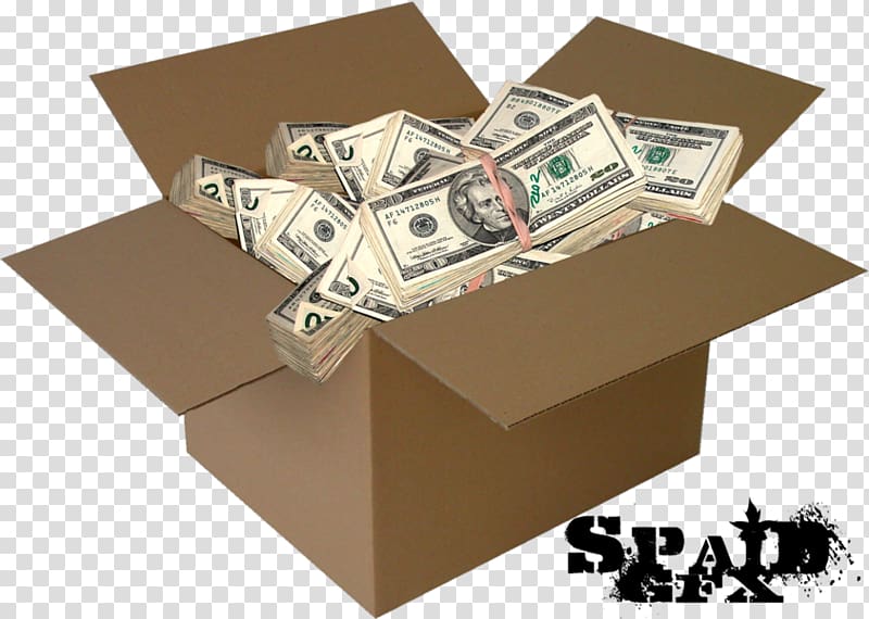 Money Box YouTube Social media, spill out transparent background PNG clipart