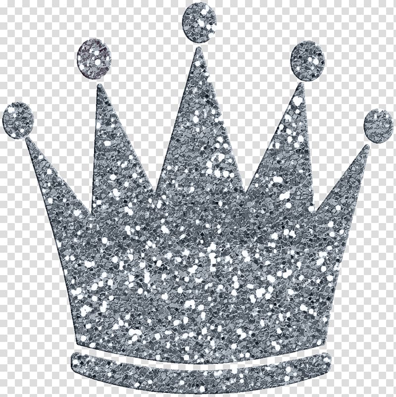 silver glitter crown , Crown Scalable Graphics, Pretty gray crown transparent background PNG clipart