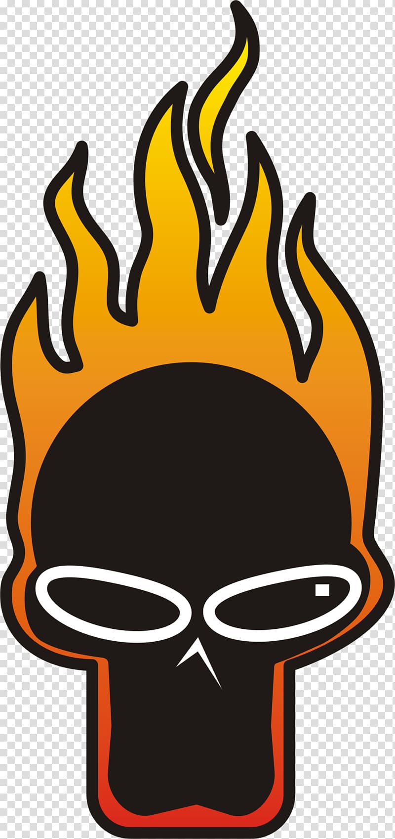 Skull Flame Facial hair Headgear , flame skull transparent background PNG clipart