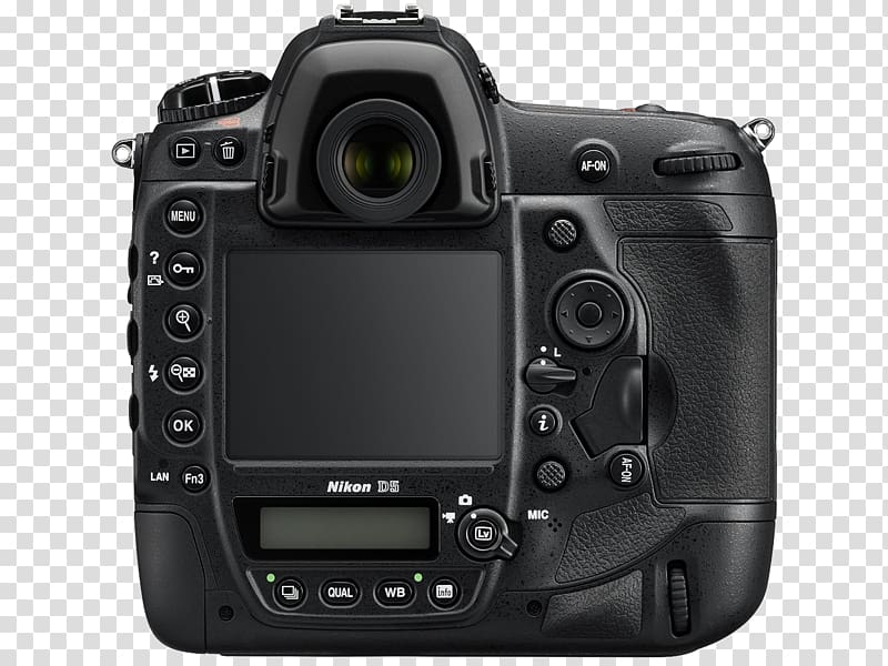 Nikon D5 Full-frame digital SLR Camera XQD card, cameras transparent background PNG clipart