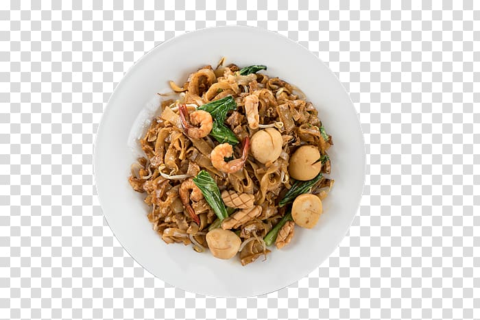 Chow mein Lo mein Chinese noodles Fried noodles Pad thai, fried shrimp transparent background PNG clipart