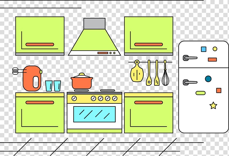 Table Kitchen utensil Refrigerator, Kitchen transparent background PNG clipart