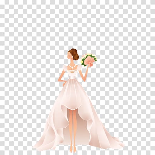 Bride Wedding Poster, elements wedding Model transparent background PNG clipart