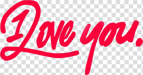 I love you transparent background PNG clipart