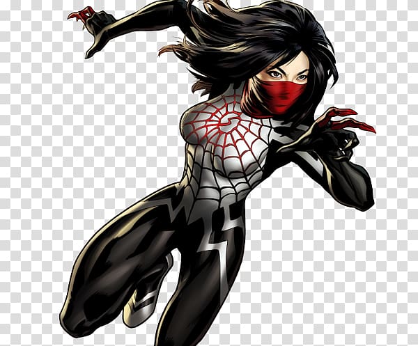 Marvel: Avengers Alliance Spider-Man Spider-Verse Silk Marvel Comics, spider-man transparent background PNG clipart