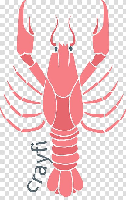 Seafood Lobster Oyster Crayfish as food Crab, Hand-painted pattern pink lobster transparent background PNG clipart