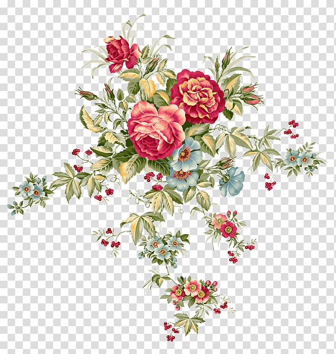pink and blue flowers illustration, Flower bouquet Rose , flower vintage transparent background PNG clipart