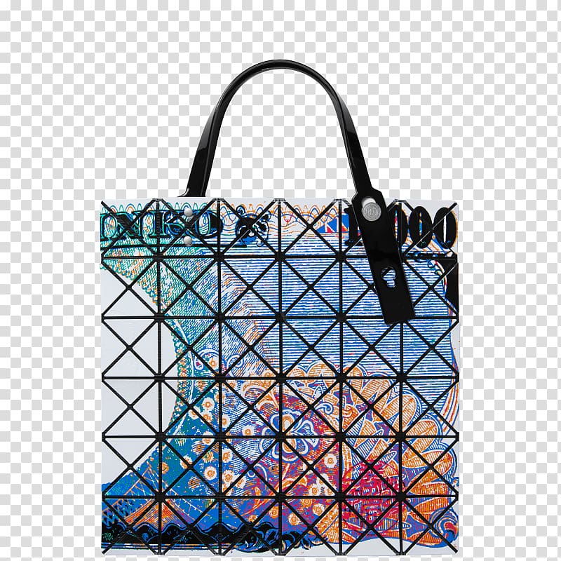 Handbag ISSEY MIYAKE INC. Tote bag Paper bag Designer, Neon triangle transparent background PNG clipart
