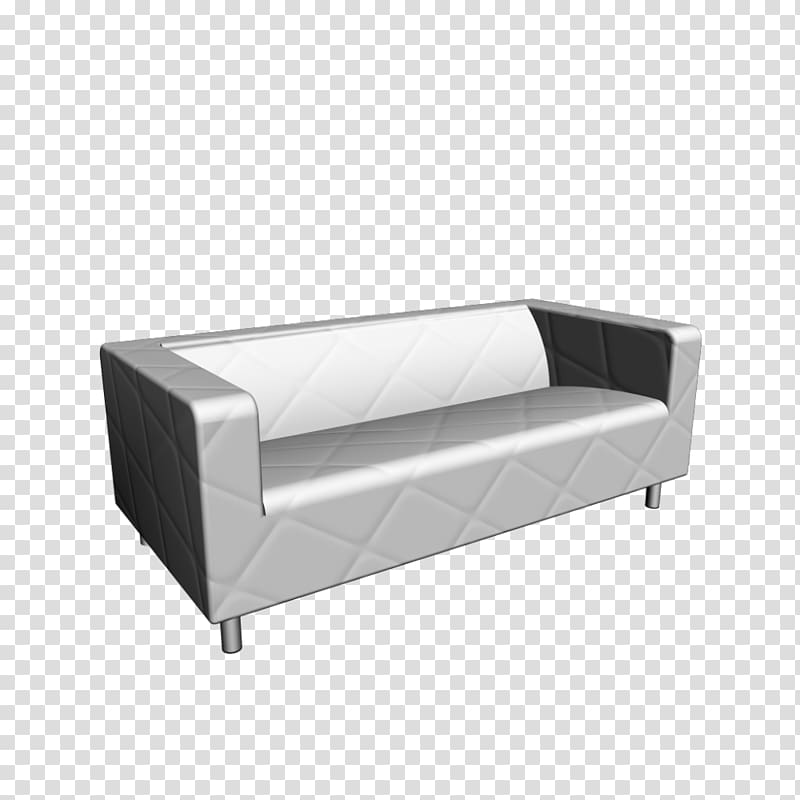Table Klippan Sofa bed Couch IKEA, white couch transparent background PNG clipart