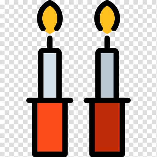 Scalable Graphics Candle Icon, Two candles transparent background PNG clipart