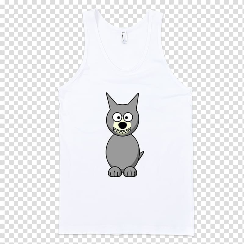 T-shirt Gilets Sweater Unisex Top, angry wolf transparent background PNG clipart