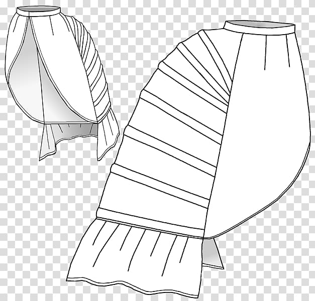T Shirt Bustle Hoop Skirt Pattern T Shirt Transparent Background - roblox skirt patterns