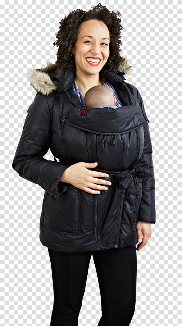 Hoodie Coat Jacket Fur clothing Babywearing, jacket transparent background PNG clipart