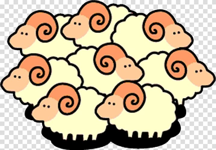 Sheep Cartoon , Flock of sheep transparent background PNG clipart