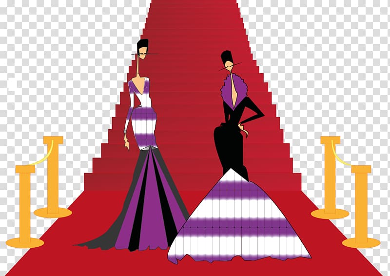 Red carpet Art Deco , red carpet transparent background PNG clipart