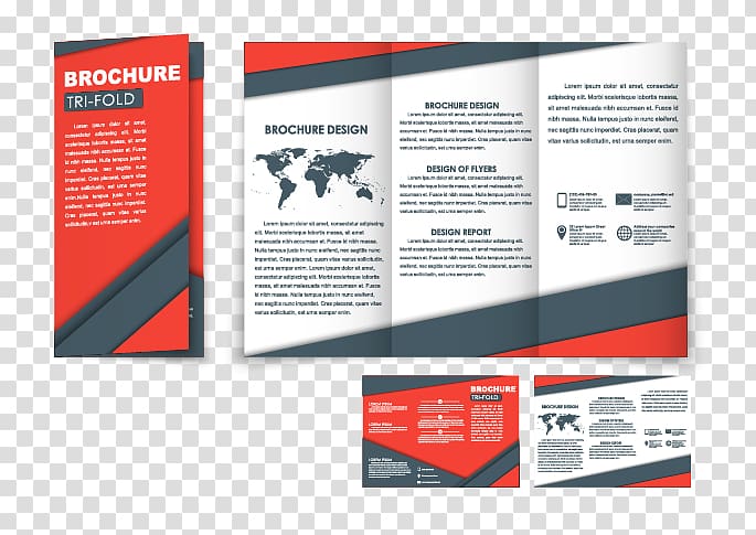 Template Brochure, Trifold design material transparent background PNG clipart