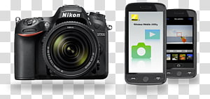 Nikon AF-S DX Nikkor 18-140mm f/3.5-5.6G ED VR Digital SLR Nikon DX format Nikon D7200 24.2 MP SLR, AF-S DX 18-140mm VR lens, nikon\'s coolpix p900 transparent background PNG clipart thumbnail