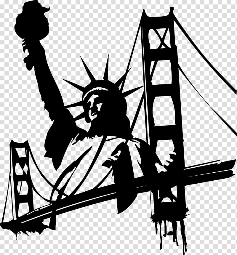 Manhattan Big Apple , statue of liberty transparent background PNG clipart